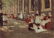 Max Liebermann The Orphanage at Amsterdam oil painting artist